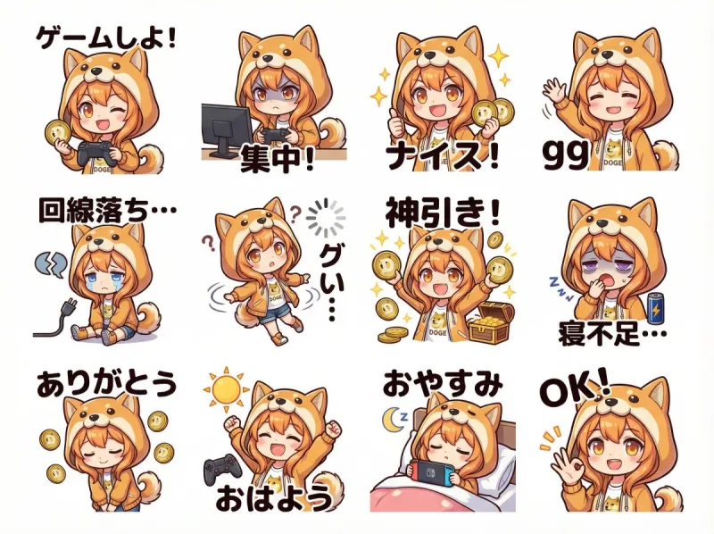 LINE Sticker Character Set